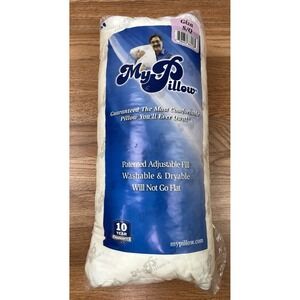 MyPillow Giza Pillow Size S/Q Standard/Queen, Lavender Piping- Extra Firm NEW